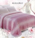 Luxury Solid Color Flannel Bed Blanket , Thick Reversible Flannel Blank Anti -