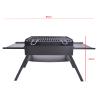 Buy cheap Black Chromed Steel Charcoal Camping Barbecue Grill Mini Foldable 86X33.5X43cm from wholesalers