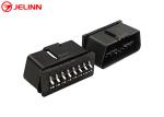 Customize J1962 16 Pin 24V OBD 2 OBD2 OBDII Male Connector With Curved Pins