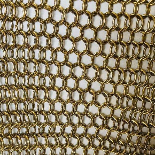 Buy cheap Beautiful Gold Ring Decorative Wire Mesh 1.0mm Diameter from wholesalers