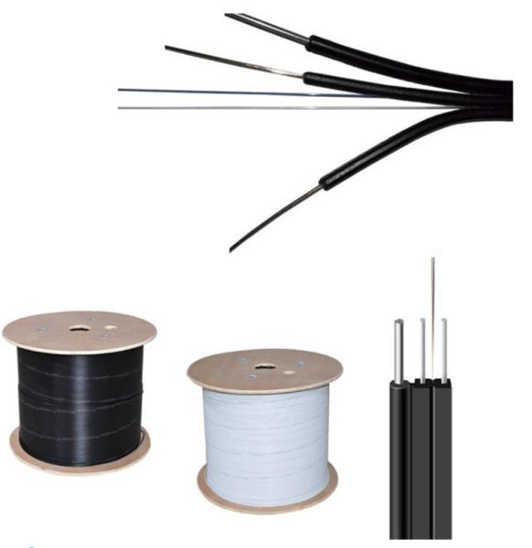 Buy cheap Single Mode Ftth Drop Fiber Optic Cable Outdoor Self Supporting 10 Core from wholesalers