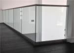 Balcony Stainless Steel Glass Railing Post Aluminum U Channel 900-1200mm Height