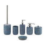 Blue Bathroom Accessories Soap Dispenser Ceramic BSCI Hand Wash Dispenser With