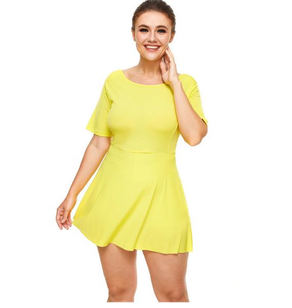 Buy cheap Customized Plus Size Workout Outfit Knited Sexy Back Sport Running Dress from wholesalers