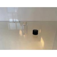 Buy cheap 3ml Clear Pharmaceutical Glass Essential Oil Bottle With Black Plastic Cap product