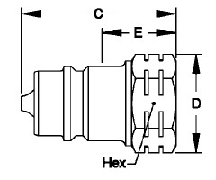 CB-SP-10F ISO 7241-A hydraulic plug