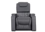 Black PU Leather Big Electric Lift Modern Recliner Chair Embroidery Number Logo