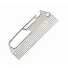 Buy cheap Custom cool innovative men gift, engraved stainless steel credit card sized comb bottle opener from wholesalers