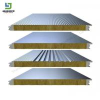 Buy cheap Rock Wool Metal Sandwich Panel For Wall Roof Steel Structure Industrial Building product