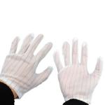 Electronic Assembly Dust free 100% Polyester ESD PPE Gloves