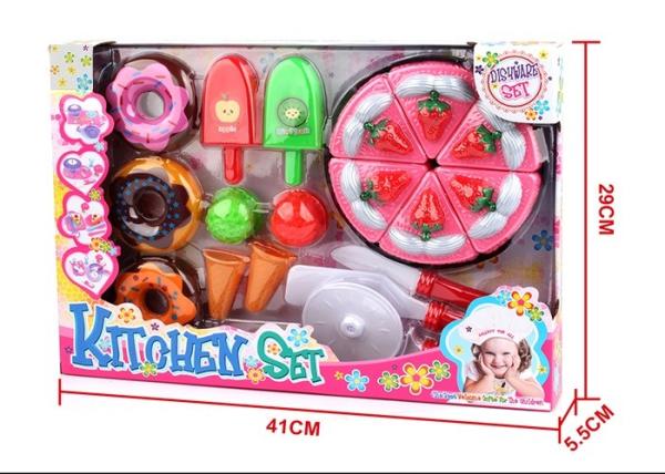 Buy cheap Plastic Children's Play Cooking Sets with Ice Cream Dessert Pizza Cake 23 Pcs from wholesalers