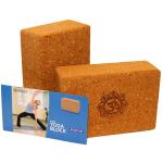 Eco-friendly EVA bamboo and cork yoga blocks