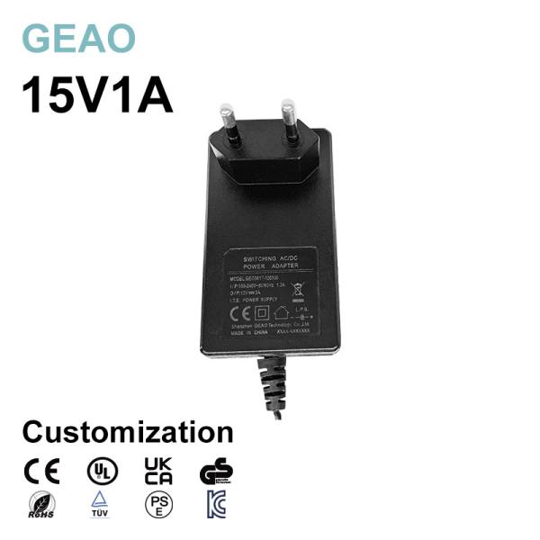 Buy cheap 15V1A Wall Mounted Power Adapter For High Quality DVD Laptop Cigarette Socket Foot Massager from wholesalers
