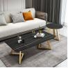 Buy cheap Rectangle SS Modern Marble Coffee Tea Table Matte Finish from wholesalers