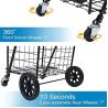 Buy cheap Dual Swivel Wheels Shopping Cart for Groceries from wholesalers