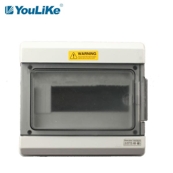 IP65 9 Way Waterproof MCB Box , Outdoor Electrical Junction Box With Transparent