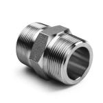 SS304 316 316L High Pressure Forged Hex Nipple 300 bar Male Thread Equal