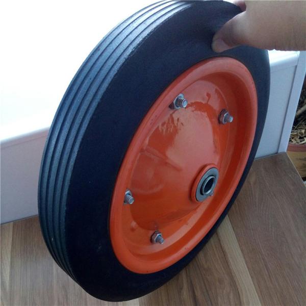 Buy cheap 31cm 13 Inch Solid Rubber Tires Colorful Rim Solid Rubber Wheelbarrow Tire For Hand Truck from wholesalers