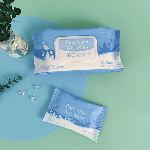 Buy cheap Household Alcohol Free 80pcs Baby Wet Wipes For Sensitive Skin from wholesalers
