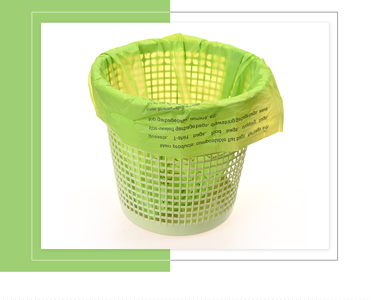 Certificate OK Compost 100% Compostable Biodegradable Cornstarch Garbage Bags Made