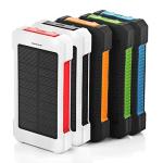 Inbuilt Compass 8000mAh Polymer Battery IP67 Waterproof Solar Power Bank for