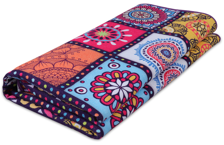 Sand Proof Sublimated Beach Towels Foldable Easy Storage Space Saving