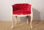 Elegant event antique wooden carved accent chair event tufted back rental