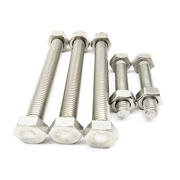 Buy cheap M6*20 Hex Head Bolts And Nuts Hastelloy C276 Nickel Alloy Outer Hexagon Bolt full thread from wholesalers