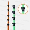 Buy cheap 7-50ft V3 Clamp Carbon Fiber Telescopic Pole Fiberglass Reinforced For Surveying from wholesalers