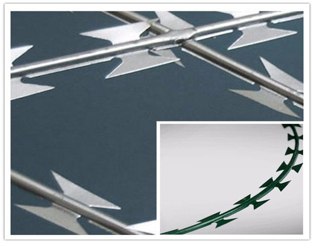 Cheap Galvanized Welded bto22 100mm x 200mm Razor Wire Mesh Protective Fence