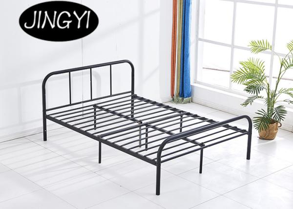 Buy cheap King Platform Black Steel 120CM 150CM Modern Metal Bed Frame from wholesalers