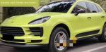 PET Swipeable 60µM Light Bud Green Car Vinyl Wrap Clear Removable Acrylic