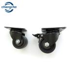 Heavy-Duty Industrial Caster Wheels - 4 Inch Flat Plate Swivel Caster Wheel
