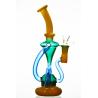 Buy cheap MultiColor Glass Recycler Bong 5mm Dab Rig Glass Water Pipe Glass Bubbler from wholesalers