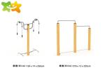 Ergonomic Outdoor Park Exercise Equipment High Safety Residential Area Applied