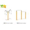 Buy cheap Ergonomic Outdoor Park Exercise Equipment High Safety Residential Area Applied from wholesalers