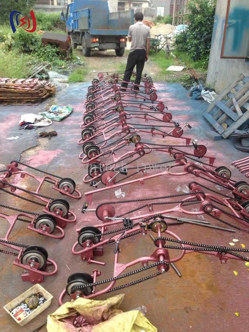 Inspection Trolleys And OVerhead Lines Bicyles For Two Bundle Conductors