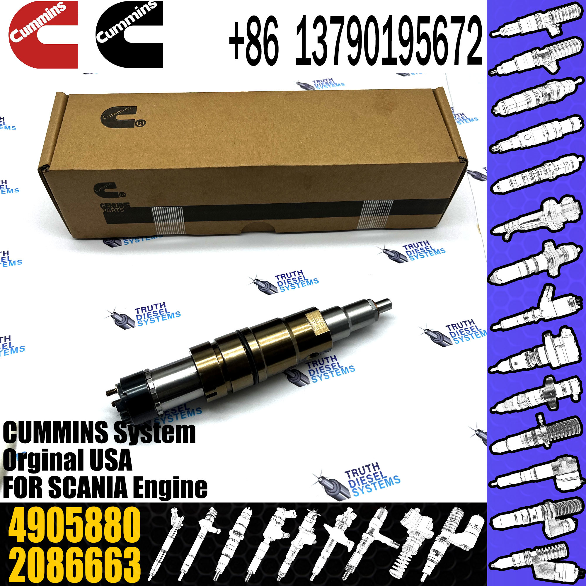 Diesel Fuel Injectors 2872544 2031835 2030519 4905880 For Cummins SCANIA R Series