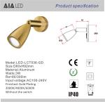Interior top quality modern design 3W bedroom led wall lighting foldable wall