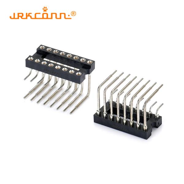 Buy cheap Pitch 2.54mm Ic Sockets Type 2X8Pin IC Sockets Machined Right Angle Female Header from wholesalers