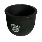 Anti Erosion Carborundum Crucible Straight Graphite Barrel Vessel For Metal