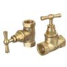 Buy cheap 1/2" 3/4" HEX Double Thread Female Brass Stop Valve from wholesalers