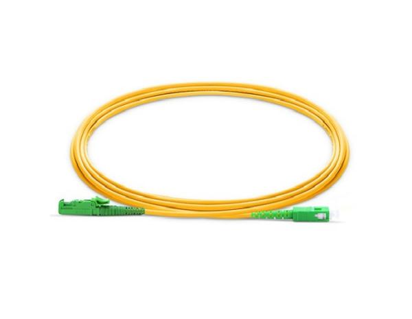 Buy cheap SC - E2000 APC 3.0mm Single Mode Fiber Optic Patch Cable LSZH Out Jacket from wholesalers