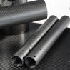 Buy cheap High Flexibility Round 100% Carbon Fiber Tube Roll-Wrapped / Pultrusion from wholesalers