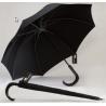 Buy cheap Black Men's Walking Stick Umbrella , Large Black Umbrella Wooden Handle 14 Ribs from wholesalers