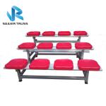 Heavy Duty Aluminum Stadium Bleachers Telescopic Audience Stand Indoor / Outdoor