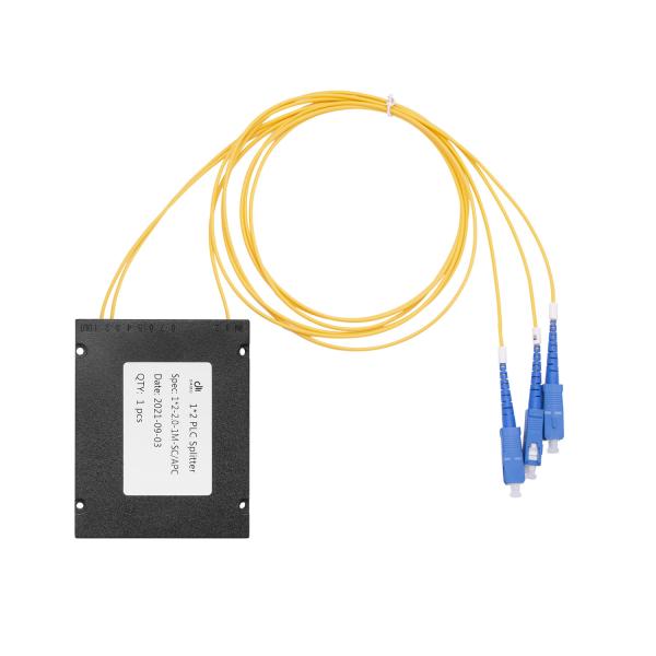 Buy cheap G657A G625D 1X4 SC / UPC ABS Box Fiber Optic Splitter 2.0mm 3.0mm 1m 1.5m Cable from wholesalers