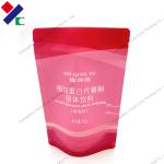Solid Flavoured Beverage Stand Up Zipper Pouch 100ml Self Adhesive Sealing