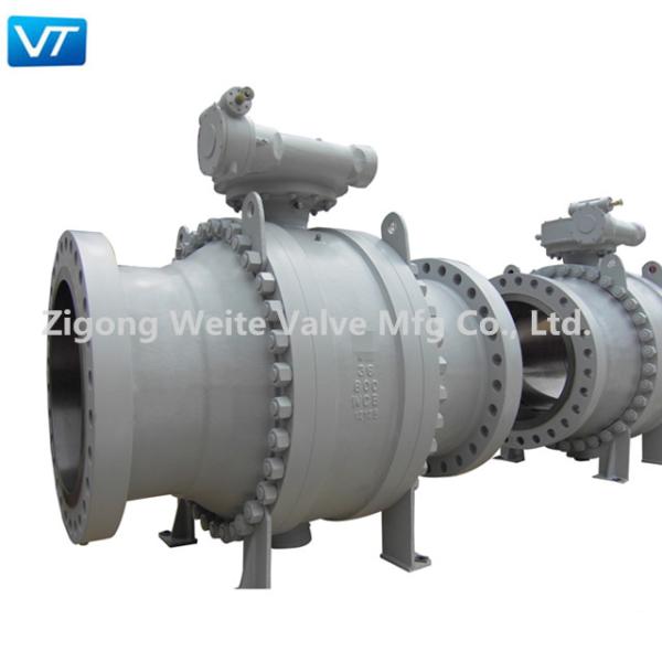 Buy cheap 600LB Three Pieces Electric Ball Valve Trunnion Mounted 36 Inch Ball Valve WCB from wholesalers