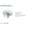 Buy cheap Washdown commercial wall hung toilet Popular modern glossy porcelain bath from wholesalers